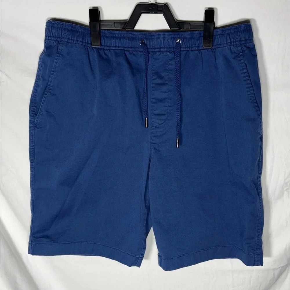 Gap Shorts Mens Medium Navy Blue Chino Drawstring Stretch Casual‎